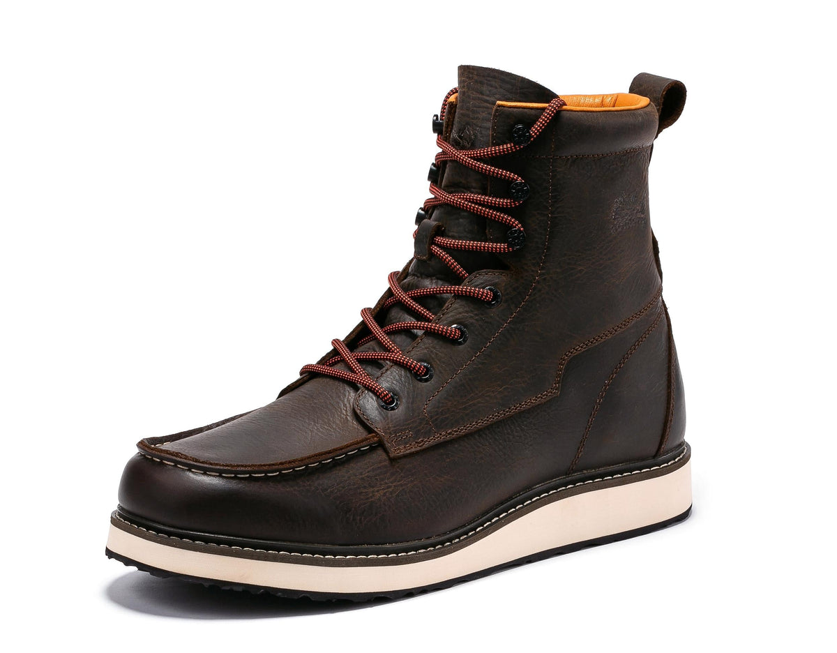 Pro Dark Brown Men's 6 inch Wedge Boots VBP601
