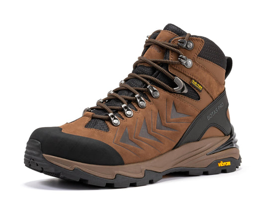 Botas Pro Brown 6 Inch Waterproof Hiking Boots with VIBRAM® Traction Lug Outsole BP22121