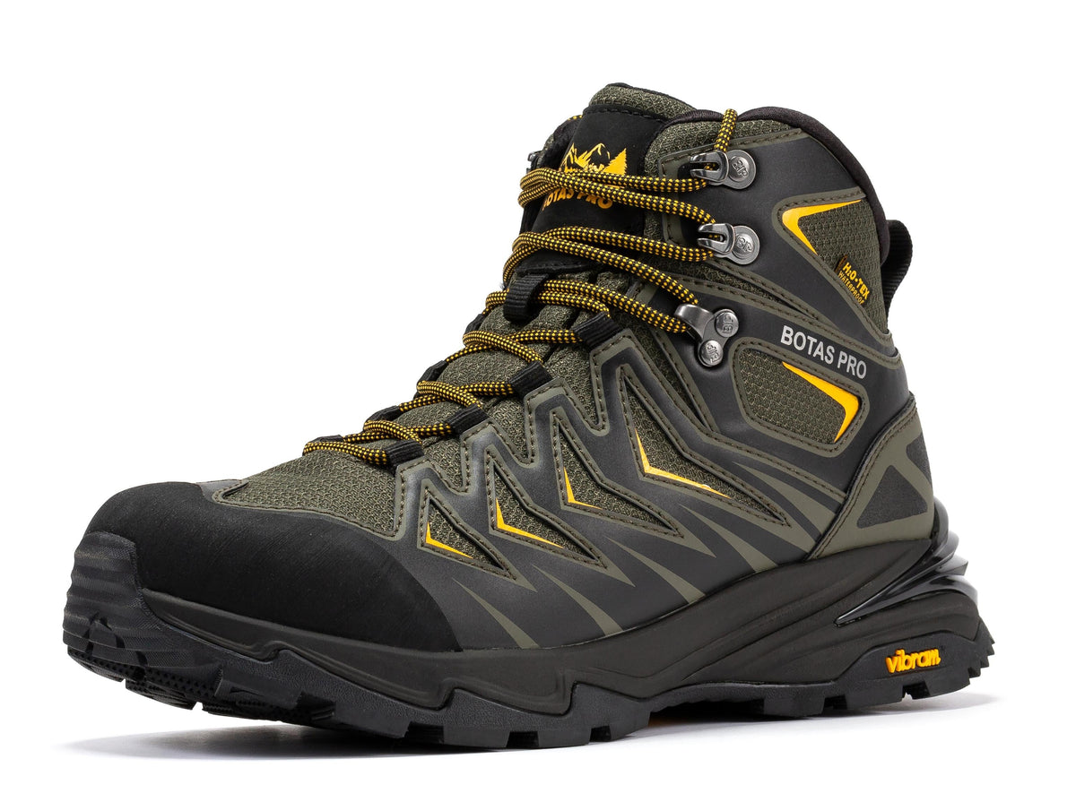 Botas Pro Metallic Green 6 Inch Waterproof Hiking Boots with VIBRAM® Traction Lug Outsole BP22111