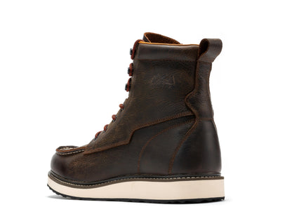 Pro Dark Brown Men's 6 inch Wedge Boots VBP601