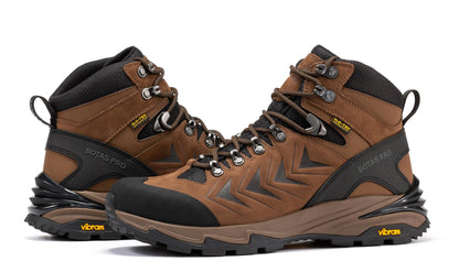 Botas Pro Brown 6 Inch Waterproof Hiking Boots with VIBRAM® Traction Lug Outsole BP22121