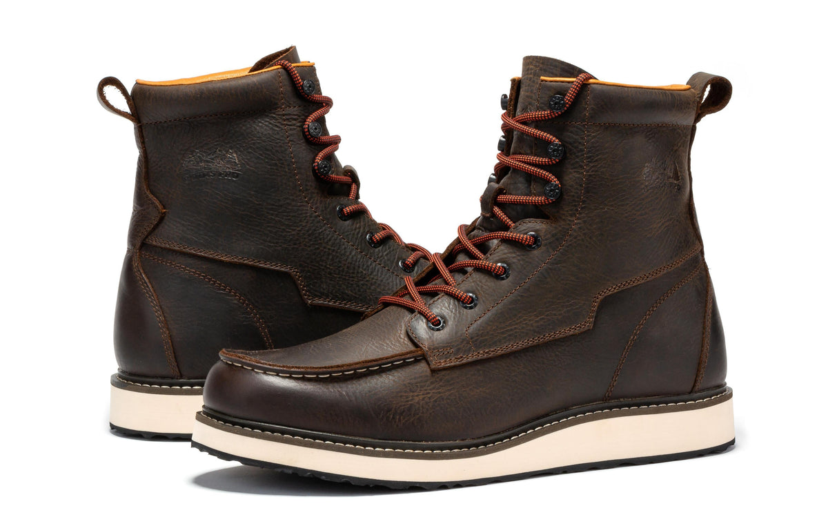 Pro Dark Brown Men's 6 inch Wedge Boots VBP601