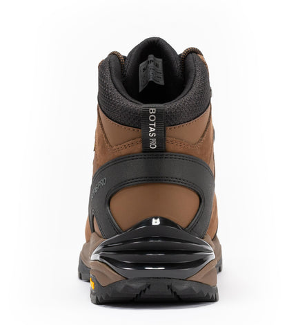 Botas Pro Brown 6 Inch Waterproof Hiking Boots with VIBRAM® Traction Lug Outsole BP22121