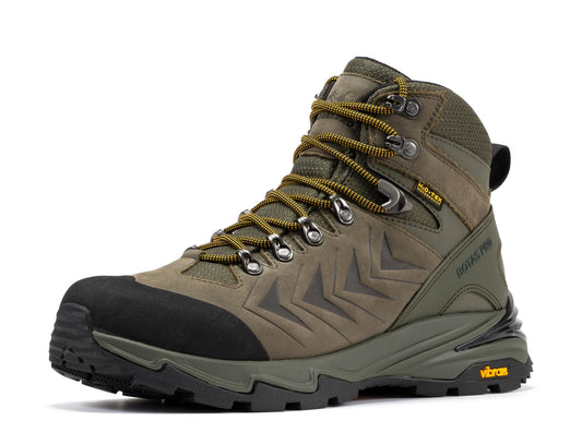 Pro Olive 6 Inch Waterproof Hiking Boots with VIBRAM® Traction Lug Outsole BP22123