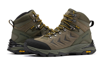Pro Olive 6 Inch Waterproof Hiking Boots with VIBRAM® Traction Lug Outsole BP22123